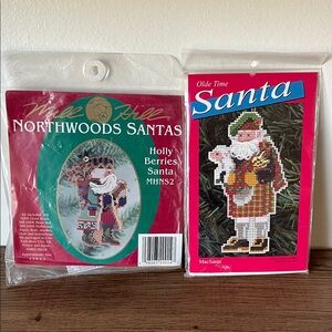 Mill Hill Northwoods and Santas Cross Stitch Kits vintage
